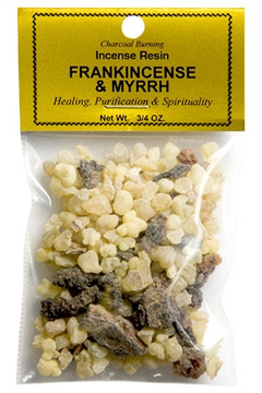 Frankincense & Myrrh - Incense Resin - 3/4 OZ.