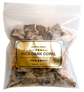 Rich Dark Copal Incense Resin - 8 OZ.