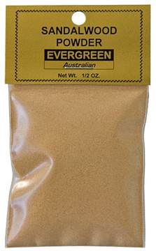 Sandalwood Powder - Evergreen (Australian) - 1/2 OZ.