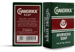 Classic” dark green Chandrika soap