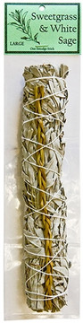 White Sage with Sweetgrass 9"L (Large)