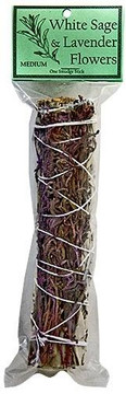 Style elytS White Sage with Lavender Flowers Smudge 7L Medium