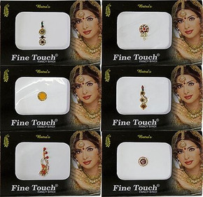 Fine Touch Fine Touch Fancy Bindi Body Dot Exclusive Assorted Set of 6