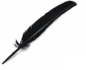 Turkey Dyed Black Feather 11-13"L