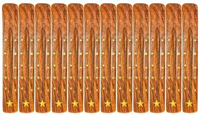 Style elytS Wooden Ashcatcher Brass Inlay Star 10L Set of 12