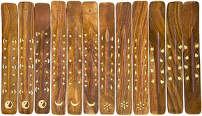 Wooden Ash Catcher Assorted 10"L (Set of 12)