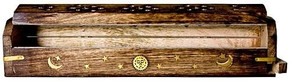 Style elytS Wooden Coffin Box Sun, Moon and Star 12L