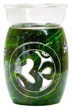 Style elytS Green Soapstone Om Aroma Lamp 5H