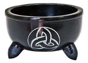 Style elytS Black Soapstone Triquetra Charcoal Burners 4D, 2.25H