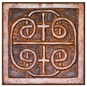 Celtic Hand Carved Wood Wall Hanging 12"X12"