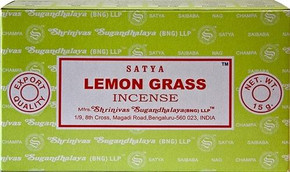 Satya Incense Satya Lemongrass Incense 15 Gram Packs 12/Box