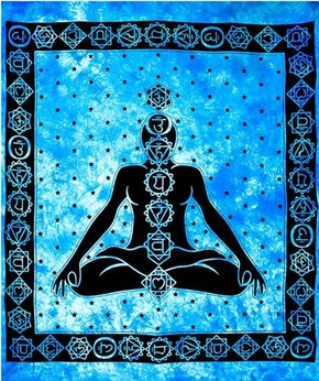 Style elytS 7 Chakra Tapestry 69x108 Turquoise