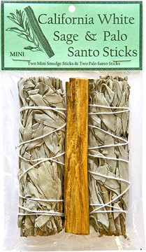 California White Sage 4"L Mini & Palo Santo Sticks