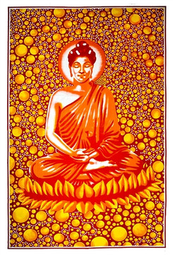 Buddha Tapestry 69'x108' (Tiedye)
