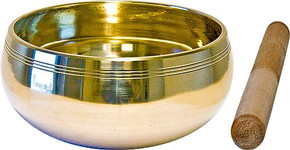 Brass Tibetan Singing Bowl 5"D
