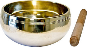 Brass Tibetan Singing Bowl 6"D