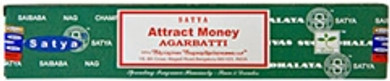 Satya Attract Money Incense 15 Gram Packs (12/Box)