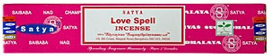 Satya Love Spell Incense 15 Gram Packs (12/Box)
