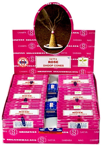 Satya Rose Cones 12 Cones Pack (12/Box)