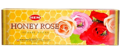 Hem Honey-Rose Incense 8 Stick Packs (25/Box)