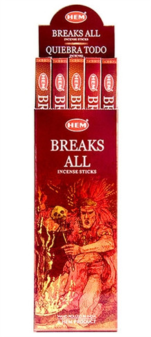 Hem Breaks All Incense 8 Stick Packs (25/Box)