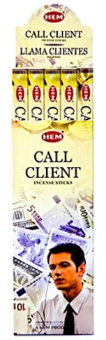 Hem Call Clients Incense 8 Stick Packs (25/Box)