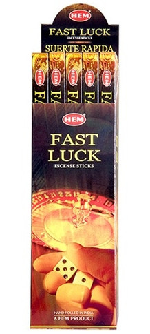 Hem Fast Luck Incense 8 Stick Packs (25/Box)