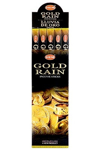 Hem Gold Rain Incense 8 Stick Packs (25/Box)