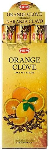 Hem Incense Hem Orange-Clove Incense 20 Stick Packs 6/Box
