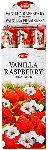 Hem Vanilla-Raspberry Incense 20 Stick Packs (6/Box)