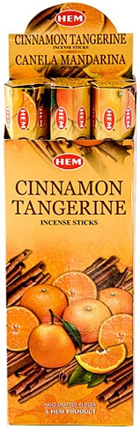 Hem Cinnamon-Tangrine Incense 20 Stick Packs (6/Box)