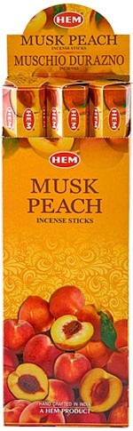 Hem Musk-Peach Incense 20 Stick Packs (6/Box)
