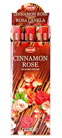 Hem Cinnamon-Rose Incense 20 Stick Packs (6/Box)