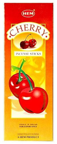 Hem Incense Hem Cherry Incense 20 Stick Packs 6/Box