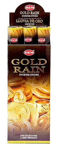 Hem Gold Rain Incense 20 Stick Packs (6/Box)