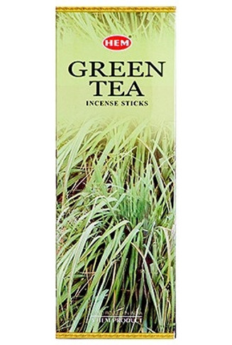 Hem Green Tea Incense 20 Stick Packs (6/Box)