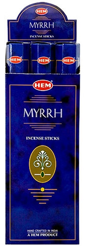 Hem Myrrh Incense 20 Stick Packs (6/Box)