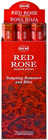 Hem Red Rose Incense 20 Stick Packs (6/Box)