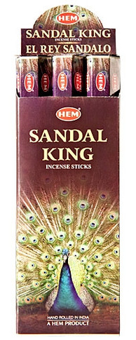 Hem Sandal King Incense 20 Stick Packs (6/Box)