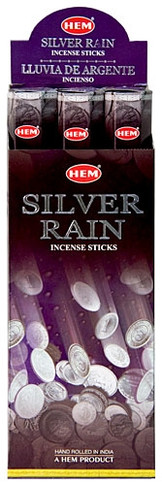Hem Silver Rain Incense 20 Stick Packs (6/Box)