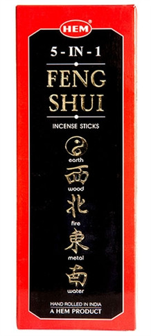 Hem Feng Shui 5-IN-1 Incense 20 Stick Packs (6/Box)