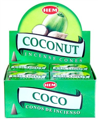 Hem Coconut Cones 10 Cones Pack (12/Box)
