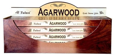 Tulasi Incense Tulasi Agarwood Incense 8 Stick Packs 25/Box