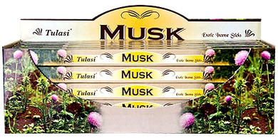 Tulasi Musk Incense 8 Stick Packs (25/Box)