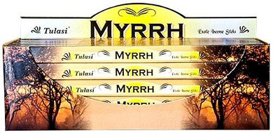 Tulasi Incense Tulasi Myrrh Incense 8 Stick Packs 25/Box