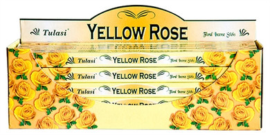 Tulasi Yellow Rose Incense 8 Stick Packs (25/Box)