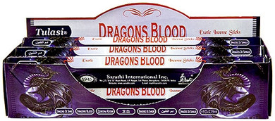 Tulasi Dragons Blood Incense 20 Stick Packs (6/Box)