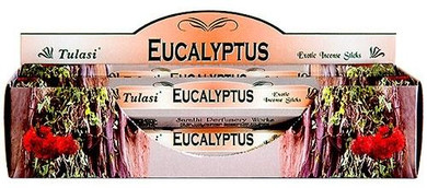 Tulasi Incense Tulasi Eucalyptus Incense 20 Stick Packs 6/Box