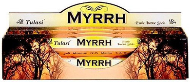 Tulasi Incense Tulasi Myrrh Incense 20 Stick Packs 6/Box