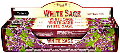 Tulasi White Sage Incense 20 Stick Packs (6/Box)